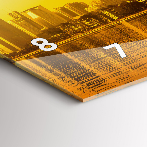 Reloj de cristal horizontal Río Zhujiang China