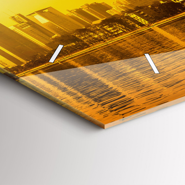 Reloj de cristal horizontal Río Zhujiang China