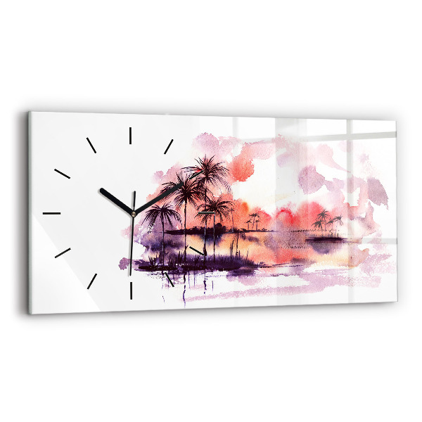 Reloj horizontal Paisaje tropical