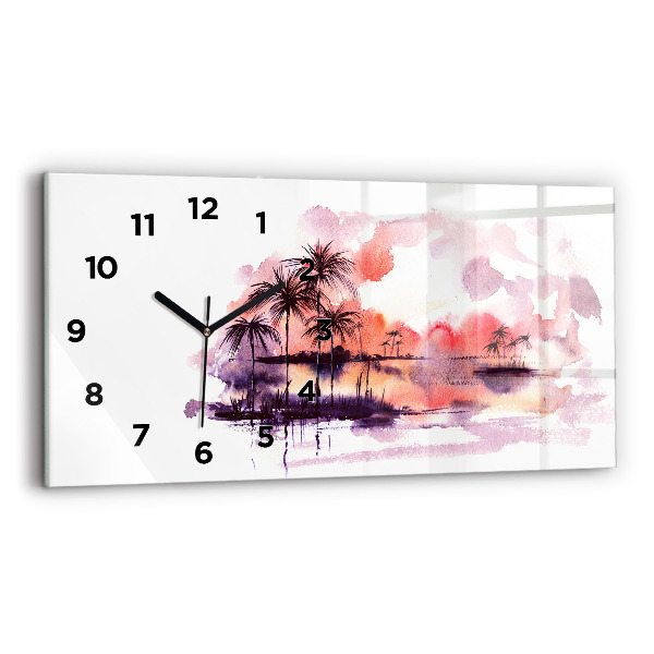 Reloj horizontal Paisaje tropical