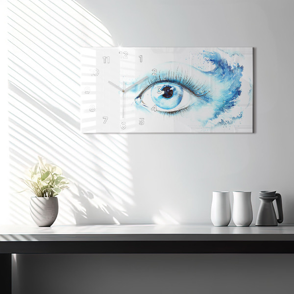 Reloj de cristal horizontal Ojo marino