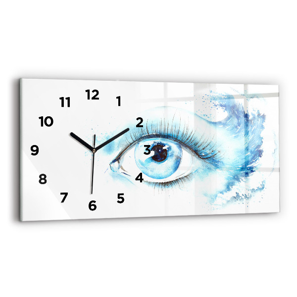 Reloj de cristal horizontal Ojo marino
