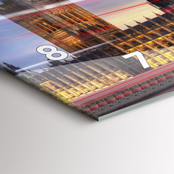 Reloj horizontal Autobús rojo de Londres