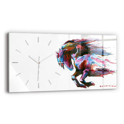 Reloj horizontal Caballo a la carrera