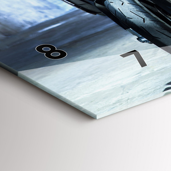 Reloj de cristal horizontal Moto en un callejón