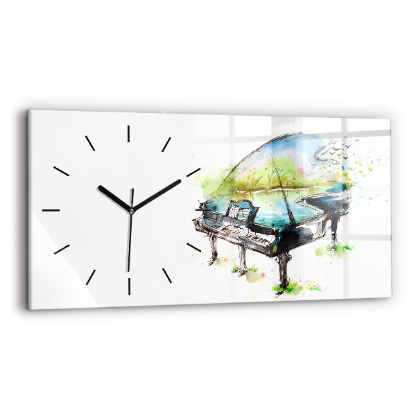 Reloj de cristal horizontal Ilustración de las 4 estaciones