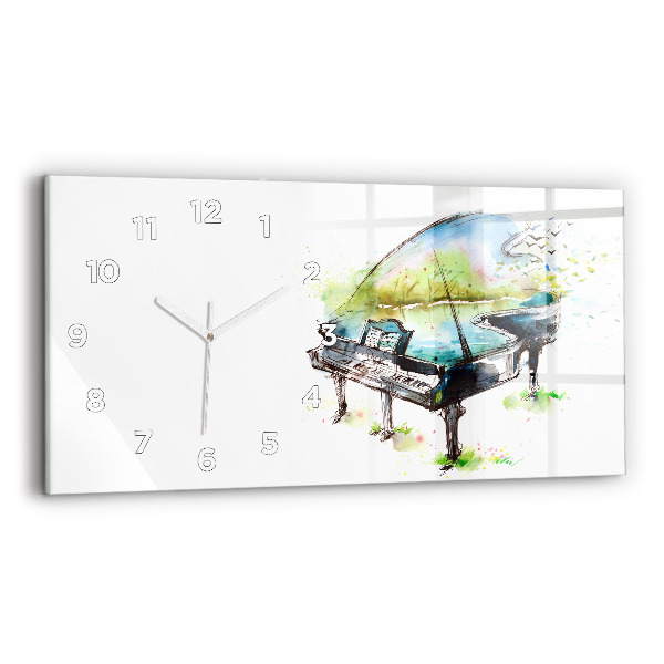 Reloj de cristal horizontal Ilustración de las 4 estaciones