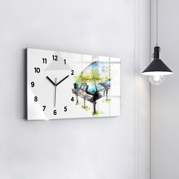 Reloj de cristal horizontal Ilustración de las 4 estaciones