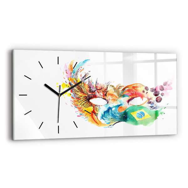 Reloj horizontal Cultura - Bandera de Brasil