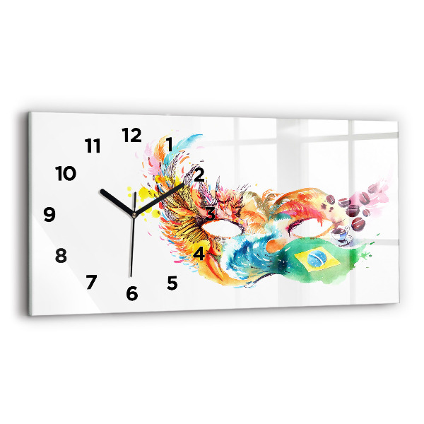 Reloj horizontal Cultura - Bandera de Brasil