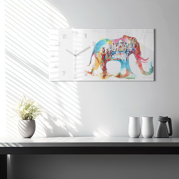 Reloj de cristal horizontal Cultura de la India