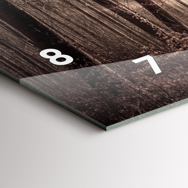 Reloj horizontal Camino forestal en sepia