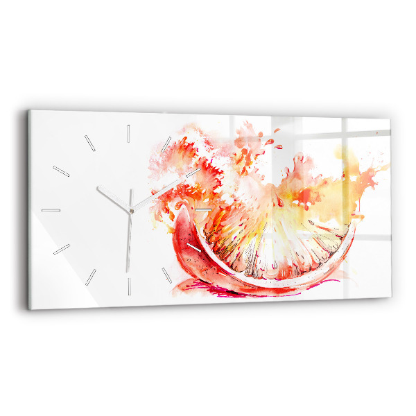 Reloj horizontal Naranja pintada