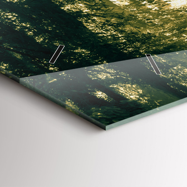 Reloj horizontal Bosque de rayos de sol