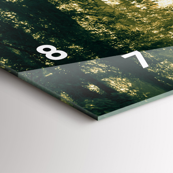 Reloj horizontal Bosque de rayos de sol