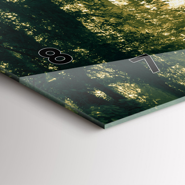 Reloj horizontal Bosque de rayos de sol