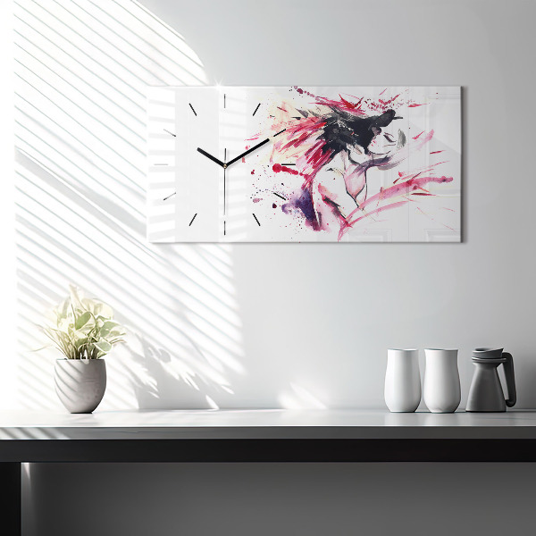 Reloj horizontal Amantes abstractos