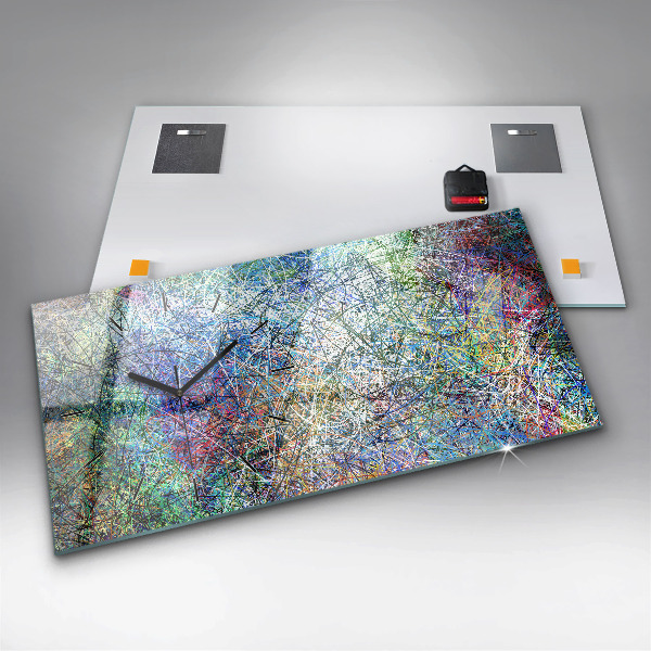 Reloj de cristal horizontal Abstracto - Emociones