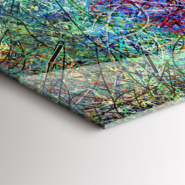 Reloj de cristal horizontal Abstracto - Emociones