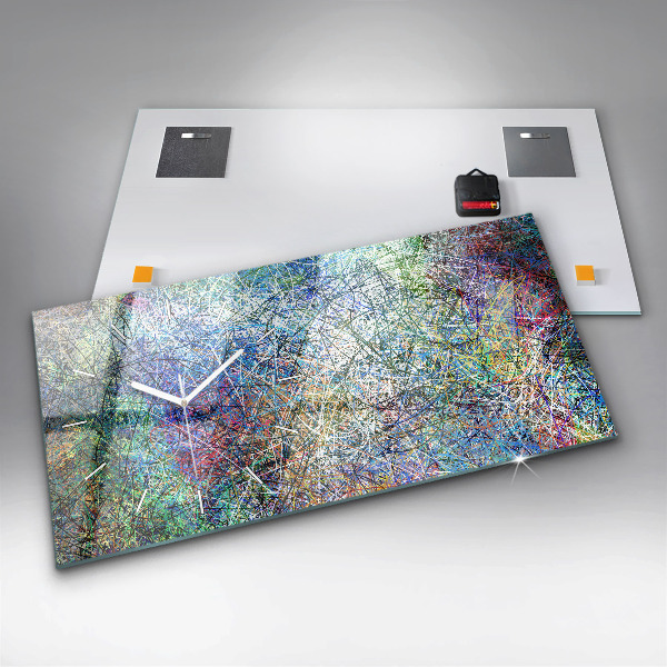 Reloj de cristal horizontal Abstracto - Emociones