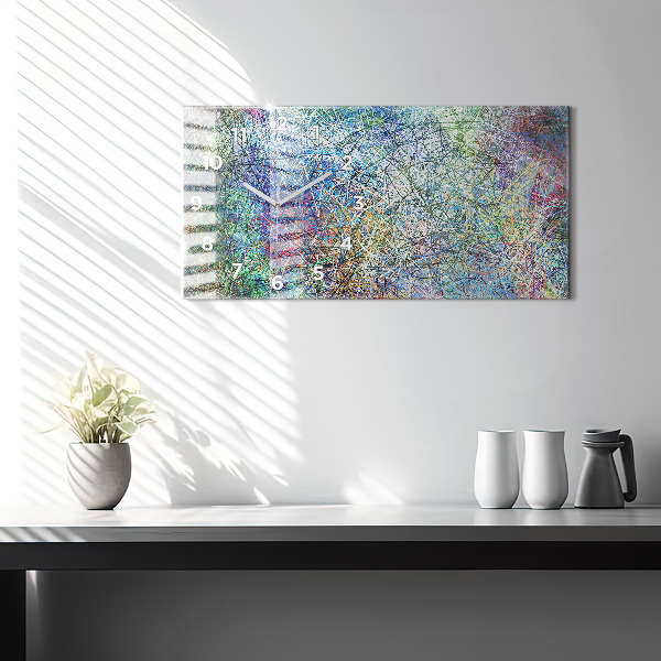 Reloj de cristal horizontal Abstracto - Emociones