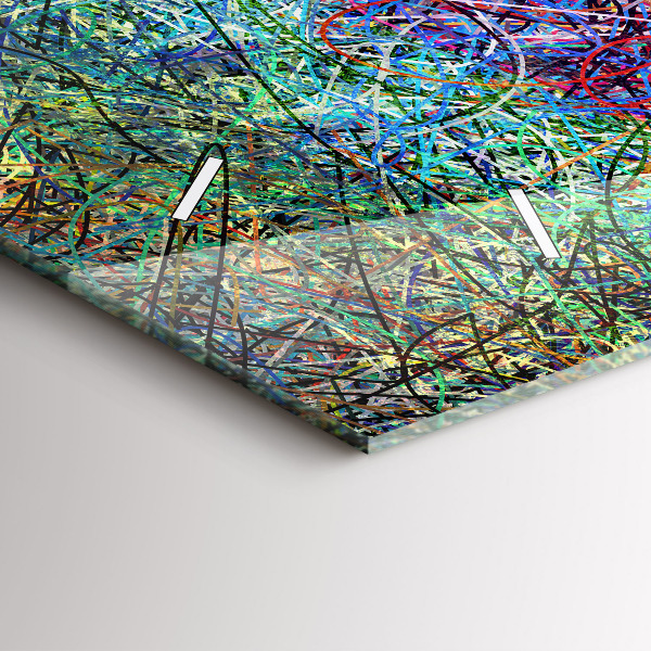 Reloj de cristal horizontal Abstracto - Emociones