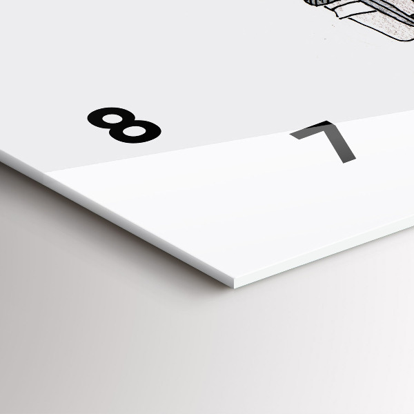 Reloj de cristal horizontal Gente marioneta