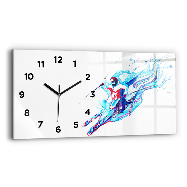 Reloj horizontal Esquiador