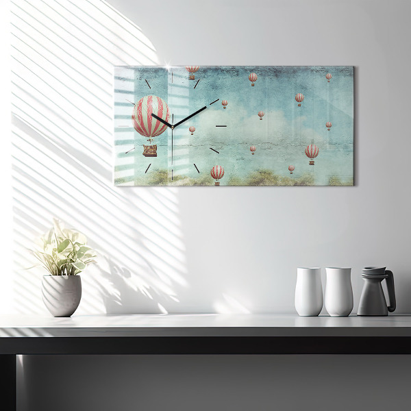 Reloj horizontal Globos