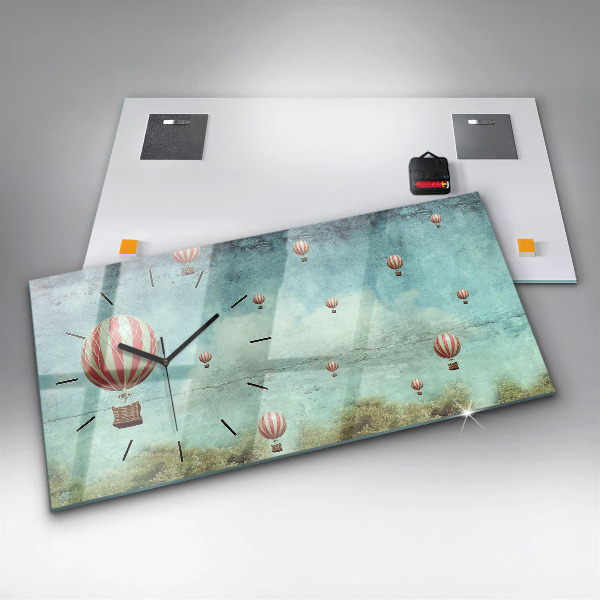 Reloj horizontal Globos
