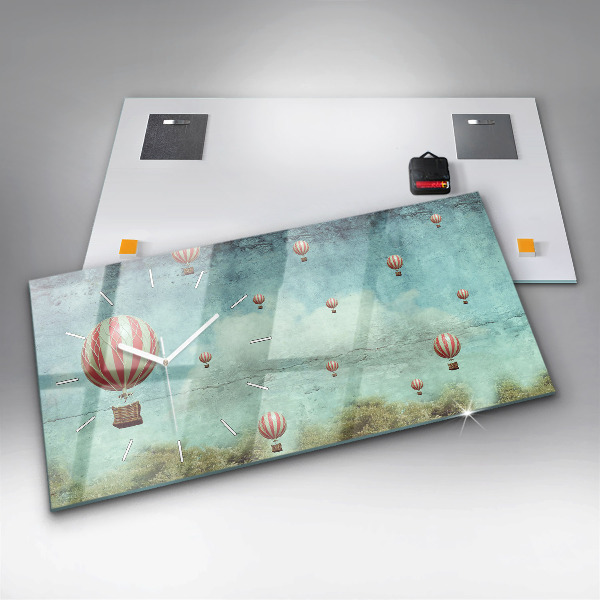 Reloj horizontal Globos