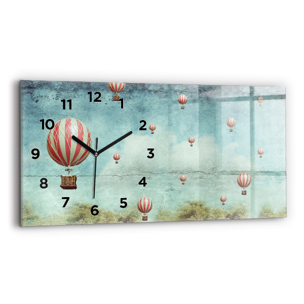 Reloj horizontal Globos