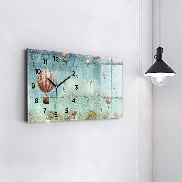 Reloj horizontal Globos