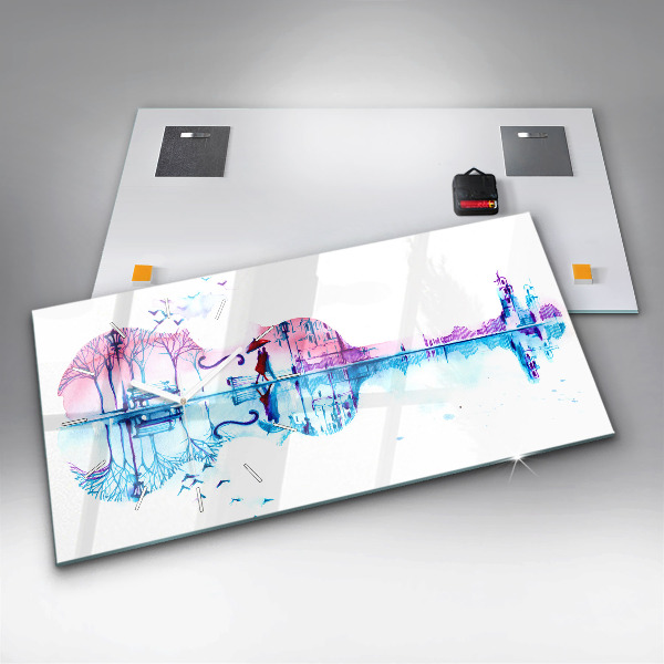 Reloj de cristal horizontal Cello Parque Lago