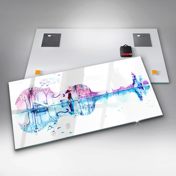 Reloj de cristal horizontal Cello Parque Lago