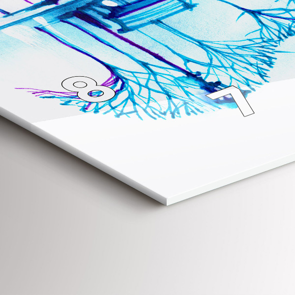 Reloj de cristal horizontal Cello Parque Lago