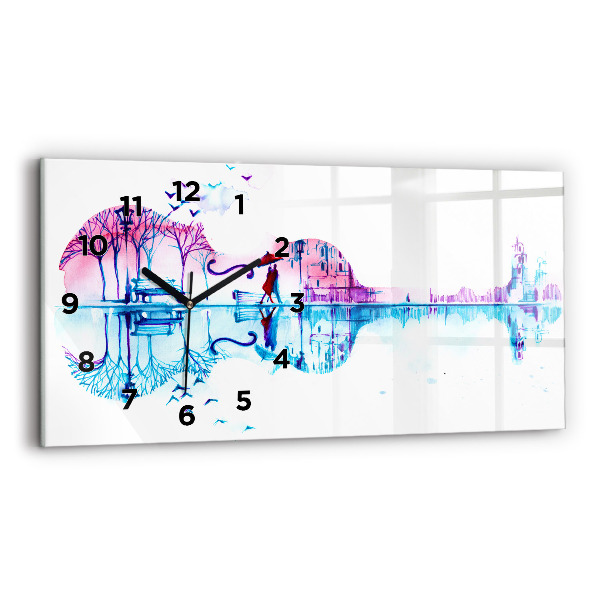 Reloj de cristal horizontal Cello Parque Lago