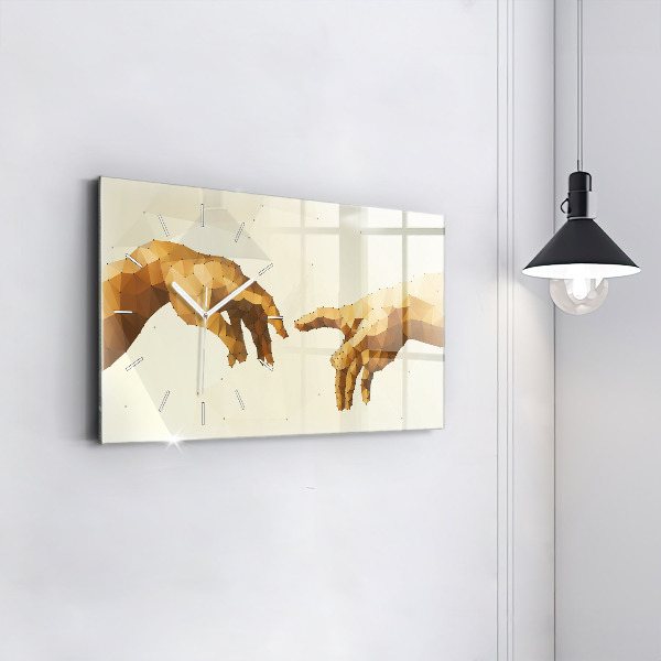 Reloj de cristal horizontal Creación de Adán