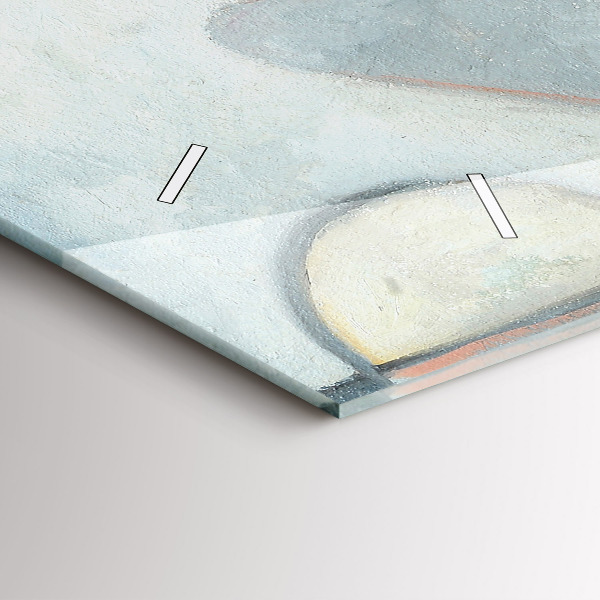 Reloj de cristal horizontal Pintura abstracta