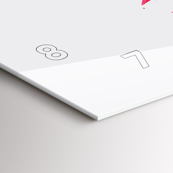 Reloj horizontal Loro rojo de colores