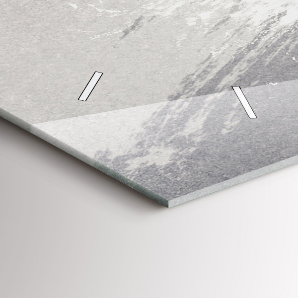 Reloj de cristal horizontal Mujer - acuarela