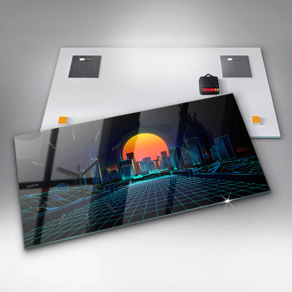 Reloj horizontal Ciudad del ciberespacio