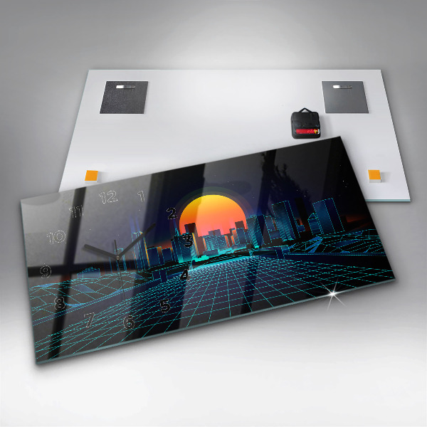 Reloj horizontal Ciudad del ciberespacio