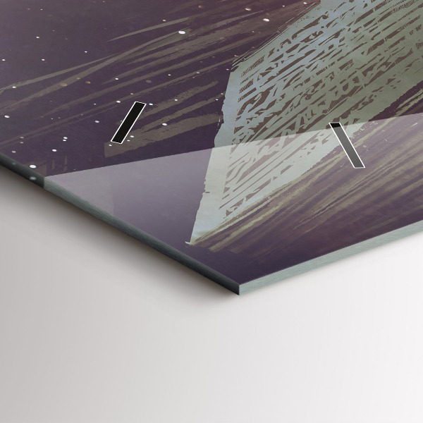 Reloj horizontal Libro abstracto