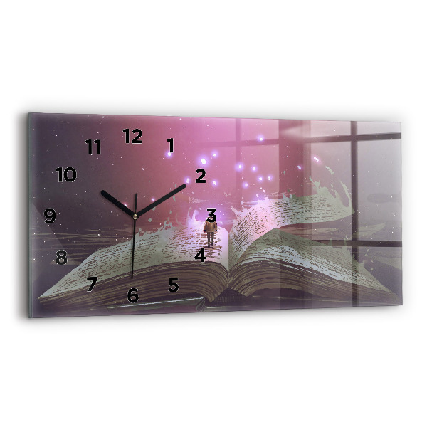 Reloj horizontal Libro abstracto