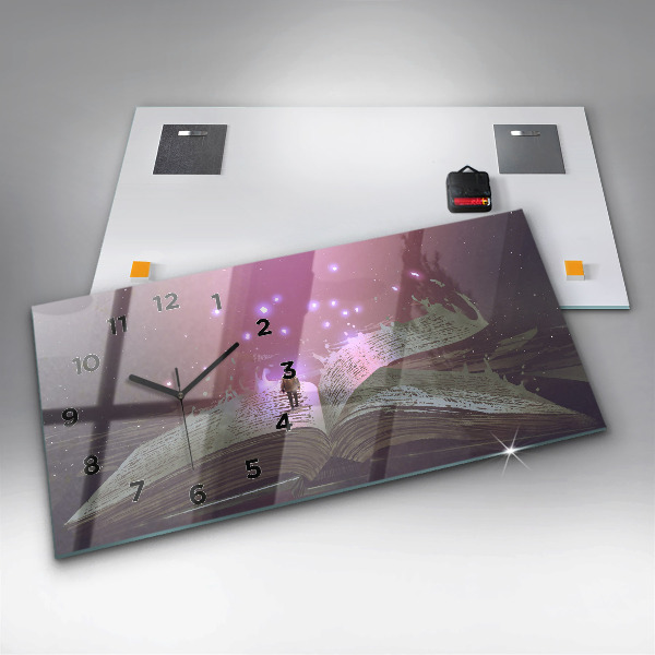 Reloj horizontal Libro abstracto