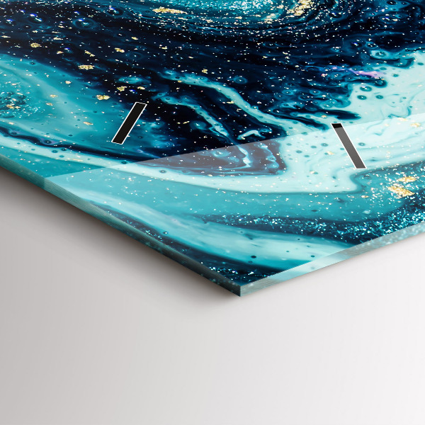 Reloj horizontal Mármol abstracto