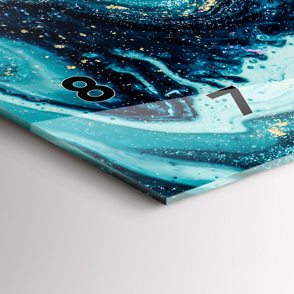 Reloj horizontal Mármol abstracto