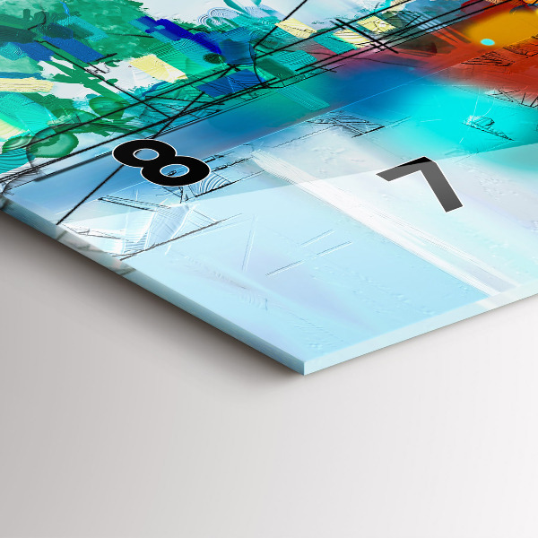 Reloj horizontal Puente abstracto