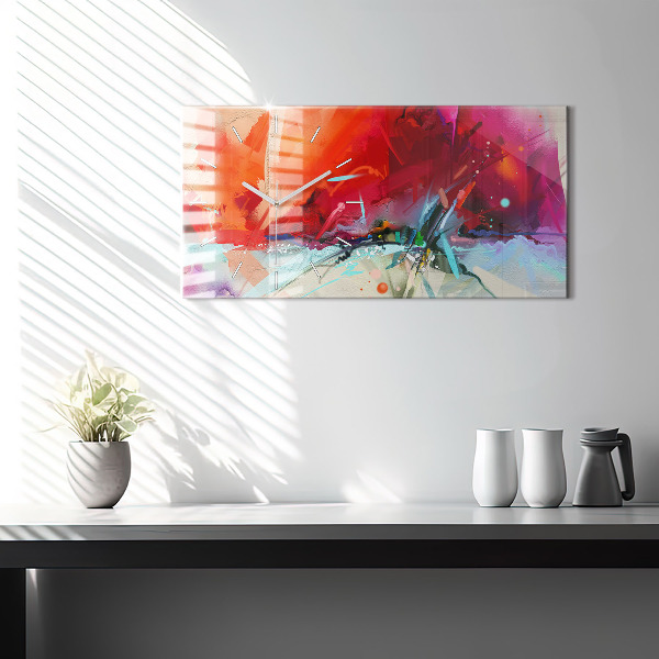 Reloj de cristal horizontal Filas de especias